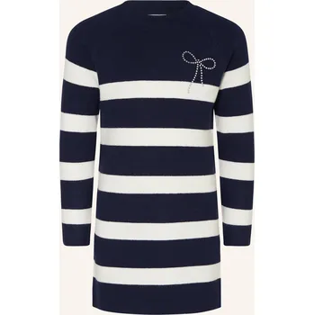 Dámské šaty S.Oliver Red Dívčí Pletené Šaty S Ozdobnými Kamínky, tmavě...