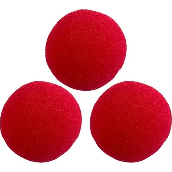 Karnevalový doplněk Folat Nos - klaun, pěnový 3 ks