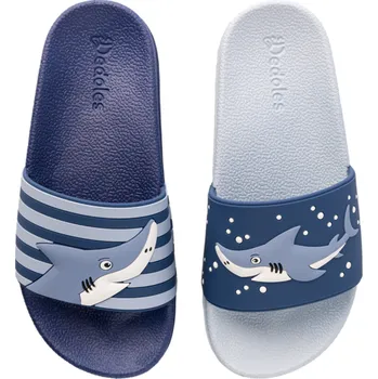 Dámská obuv Veselé dětské pantofle Šedý žralok