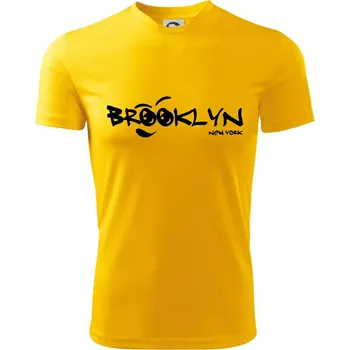 Chlapecké tričko Brooklyn úsměv - Dětské triko sportovní (dresovina) - 146 cm/10 let ( Žlutá )