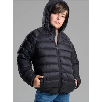 Chlapecká bunda Sinsay - Prošívaná bunda s kapucí - černá - 488CG-99X - 488CG-99X-146