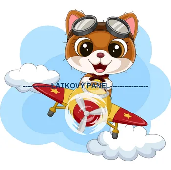 Látkový panel - Dětský - DE-107 Velikost: 35x35cm, Materiál: Úplet