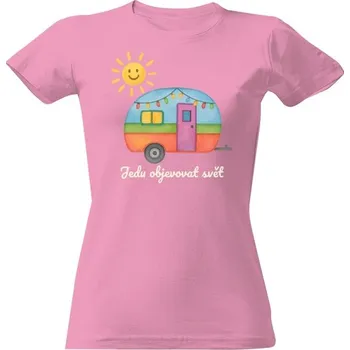 Dámské tričko Tričko s potiskem Akvarelová cesta za svobodou dámské