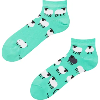 Pánské ponožky Veselé kotníkové ponožky Černá ovce