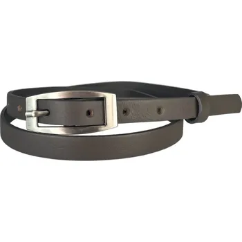 Opasek PENNY BELTS Kožený opasek 15-2-50 šedý - 90 cm