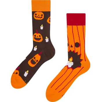 Pánské oblečení Veselé ponožky Dýně a svíčky