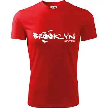 Brooklyn úsměv - Dětské triko sportovní (dresovina) - 158 cm/12 let ( Červená )