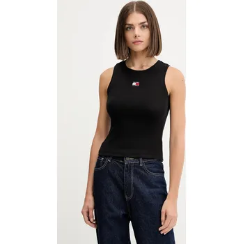 Top Tommy Jeans DW0DW20896 černá 99X, vel. XS