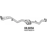 Střední díl výfuku ASSO 08.6054