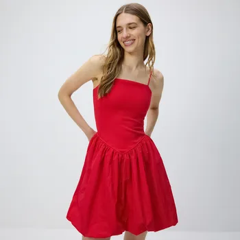 Dámské šaty Reserved - Šaty typu bombička - červená - 568GC-33X - 568GC-33X-L