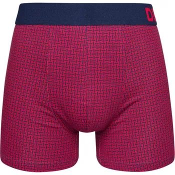 Boxerky Modro-červené pánské vzorované boxerky