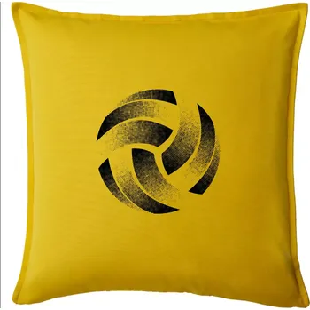 Polštář Volejbalový míč tiskový design - Polštář 50x50 - 50x50 - Pouze potah ( Žlutá )