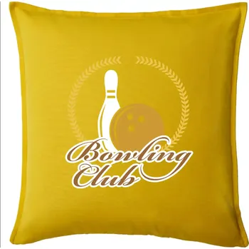 Polštář Bowling cup věnec - Polštář 50x50 - 50x50 - Pouze potah ( Žlutá )