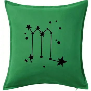 Polštář Souhvězdí - Scorpio - Štír - Polštář 50x50 - 50x50 - Pouze potah ( Středně zelená )