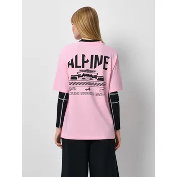 Dámská móda Tričko s&nbsp;potiskem BWT Alpine Formula One Team - L - House - pastelově růžová - 943GT-03X