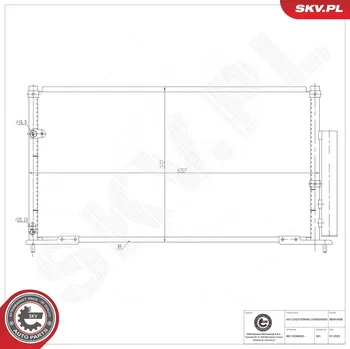Ventilátor topení a klimatizace Kondenzátor klimatizace ESEN SKV 86SKV608