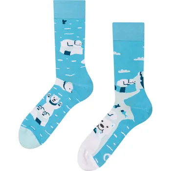Pánské oblečení Veselé ponožky Lední medvěd lovící ryby