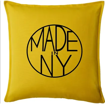 Polštář Made in NY - Polštář 50x50 - 50x50 - Pouze potah ( Žlutá )