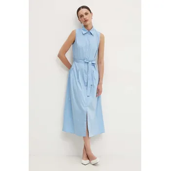 Dámské šaty Šaty Answear.LAB midi d864.ms modrá 55X, vel. L