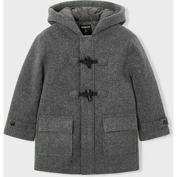 Dívčí kabát Dětský kabát Mayoral šedá barva, 4423 4423.5H.Mini.9BYA 90X, vel. 110