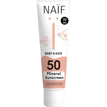 Opalování NAÏF Ochranný krém na opalování SPF 50 pro děti a miminka 30 ml