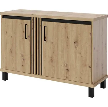 Komoda Komoda 120 ND-9 Nadia dub artisan / černý mat, 122 cm