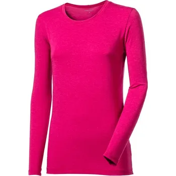 Dámské oblečení triko dlouhé dámské Progress COFFEE LS ORIGINAL fuchsie
