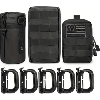 Zdravotnický materiál Sada 3ks pouzder Molle Medical s D karabinami Barva: černá - záváděcí cena - omezená nabídka