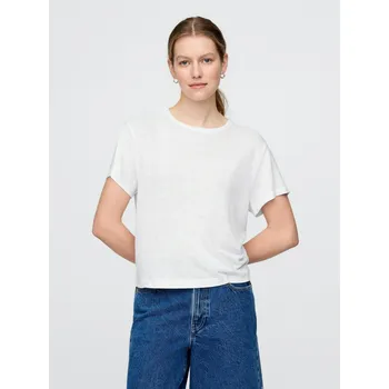 Dámské tričko GAP Dámské Lněné crop tričko GAP Bílá XXL (2870729)