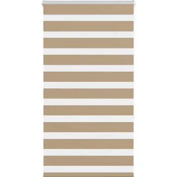 Roleta vidaXL Zebra roleta 70x150 cm šířka látky 65,9 cm polyester [4014229] Barva: sand brown