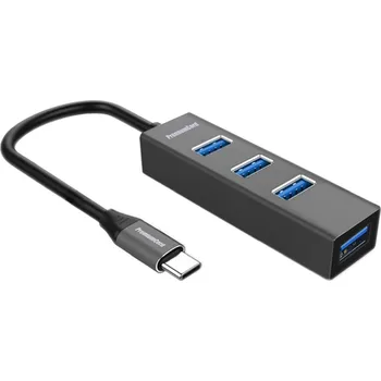 USB hub PremiumCord 5G SuperSpeed USB Hub Type C na 4x USB 3.2 Gen 1