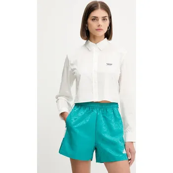 Pánská košile Bavlněná košile Tommy Jeans DW0DW21400 bílá 00X, vel. M