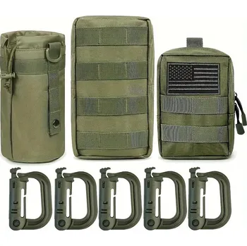Lékárnička Sada 3ks pouzder Molle Medical s D karabinami Barva: zelená - záváděcí cena - omezená nabídka