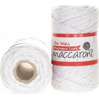 Příze The Wall bílošedá 3 mm 701