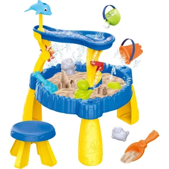 Pískoviště Woopie WOOPIE Vodní stůl XL s židlí 2v1 Pískoviště Delfín 12el.