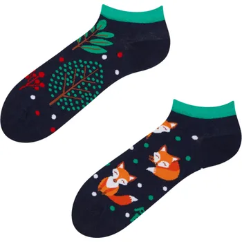 Pánské oblečení Veselé kotníkové ponožky Rezavá liška