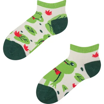 Veselé dětské kotníkové ponožky Žabka