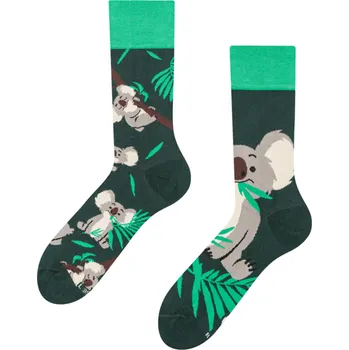 Veselé ponožky Koala a listy
