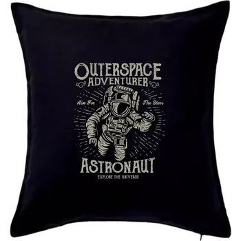 Polštář Astronaut outerspace - Polštář 50x50 - 50x50 - Pouze potah ( Černá )