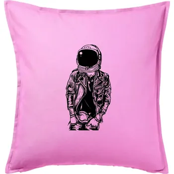 Polštář Astronaut Punkster - Polštář 50x50 - 50x50 - Pouze potah ( Růžová )