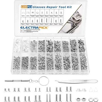 Sada nářadí CABTOOLS-33 Sada 1200ks pro opravu brýlí s příslušenstvím