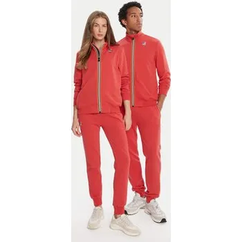 Pánská mikina K-Way Mikina Augur K41225W Červená Regular Fit S