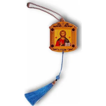 Přívěsek Přívěsek do auta s ikonou Krista Pantokratora