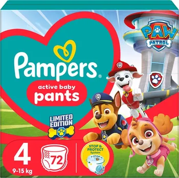 Plena Pampers Active Baby Tlapková patrola plenkové kalhotky 4 (9–15 kg)