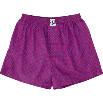 Trenýrky Modro-fuchsiové pánské vzorované trenky