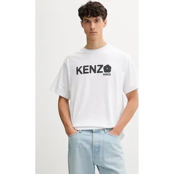 Pánské tričko Bavlněné tričko Kenzo Boke Flower 2.0 FF55TS4914SG.01 bílá 00X, vel. XL
