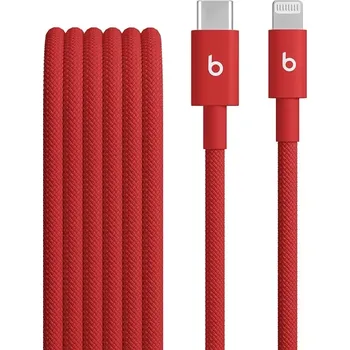 Datový kabel Apple MFEH4EE/A USB-C/Lightning Woven 1,5m červený