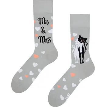 Pánské ponožky Veselé ponožky Svatební kočky