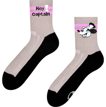 Pánské oblečení Veselé funkční lýtkové ponožky Hej Kapitán