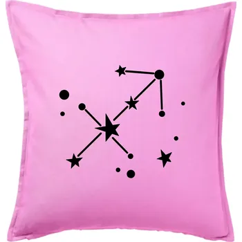 Polštář Souhvězdí - Sagittarius - Střelec - Polštář 50x50 - 50x50 - Pouze potah ( Růžová )